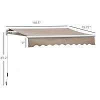 Adjustable Retractable Patio Awning for Shade and Protection