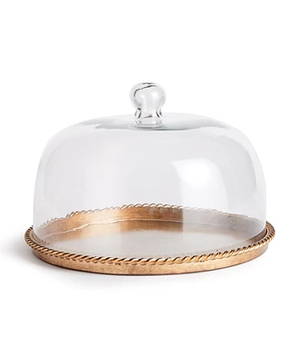 Braiden Tray With Cloche Large