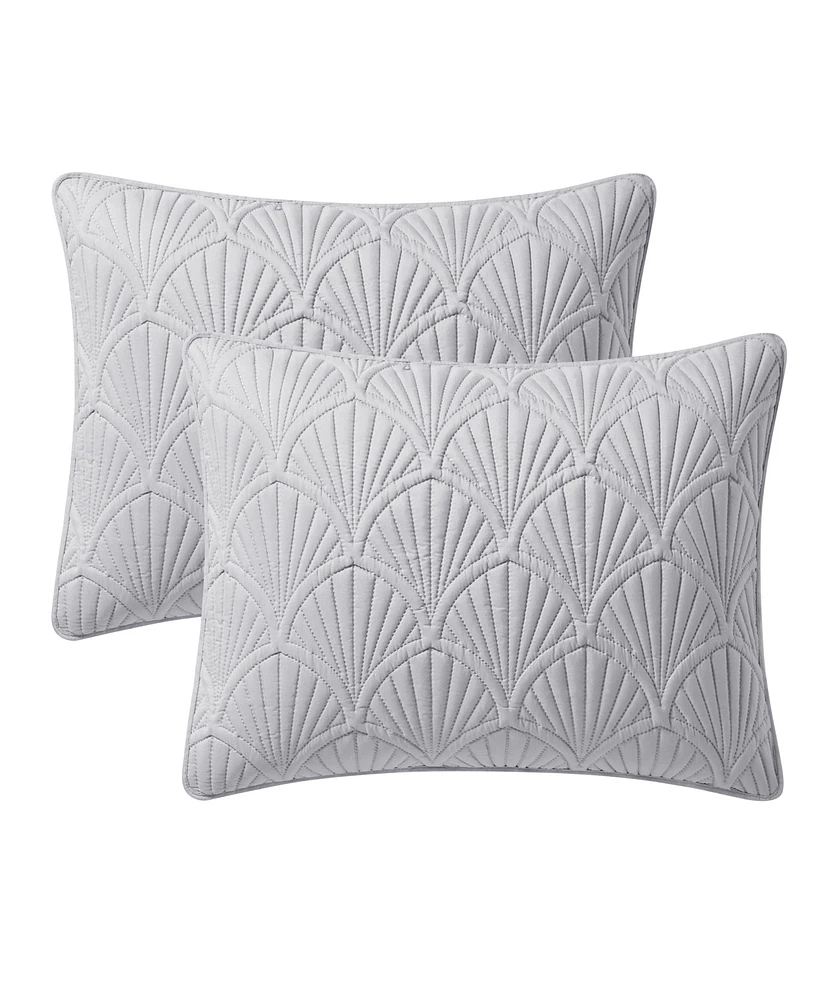 Vcny Home Seashell 3-Piece Quilt Set, King