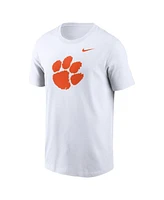 Nike Men's White Clemson Tigers Primetime Evergreen Logo T-Shirt