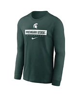 Nike Men's Green Michigan State Spartans 2024 Sideline Legend Performance Long Sleeve T-Shirt