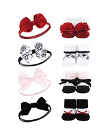 Hudson Baby Infant Girl 16Pc Headband and Socks