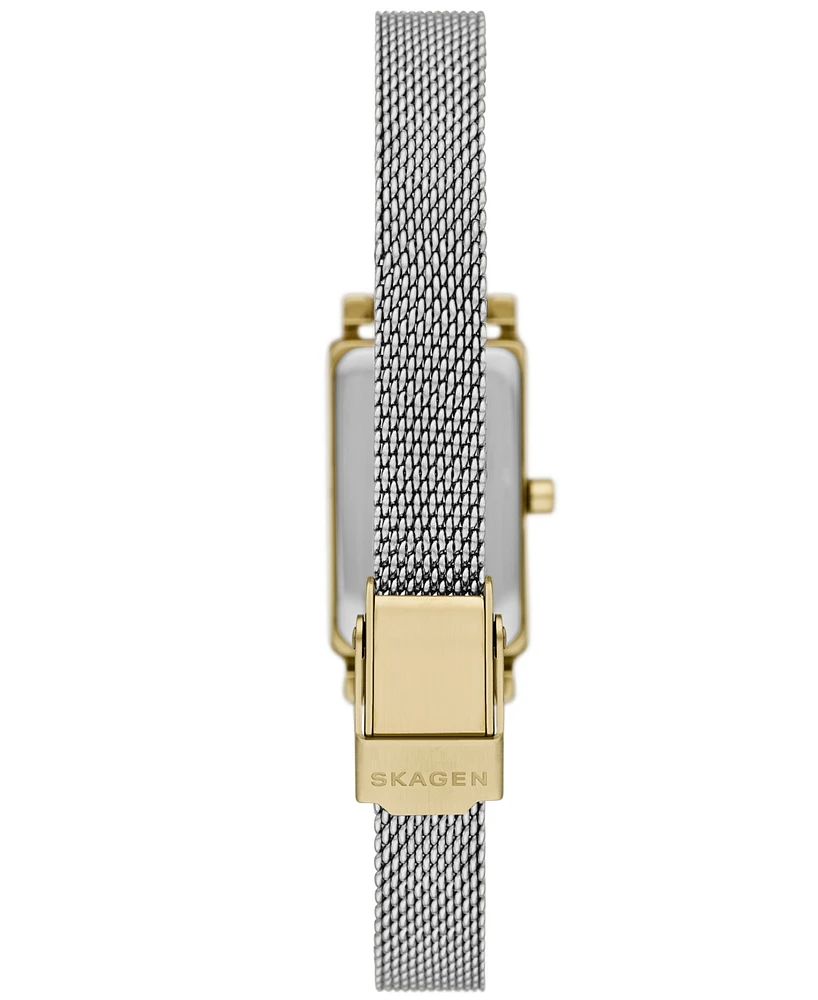 Skagen Women's Hagen Micro Two Hand Silver-Tone Stainless Steel 30mm