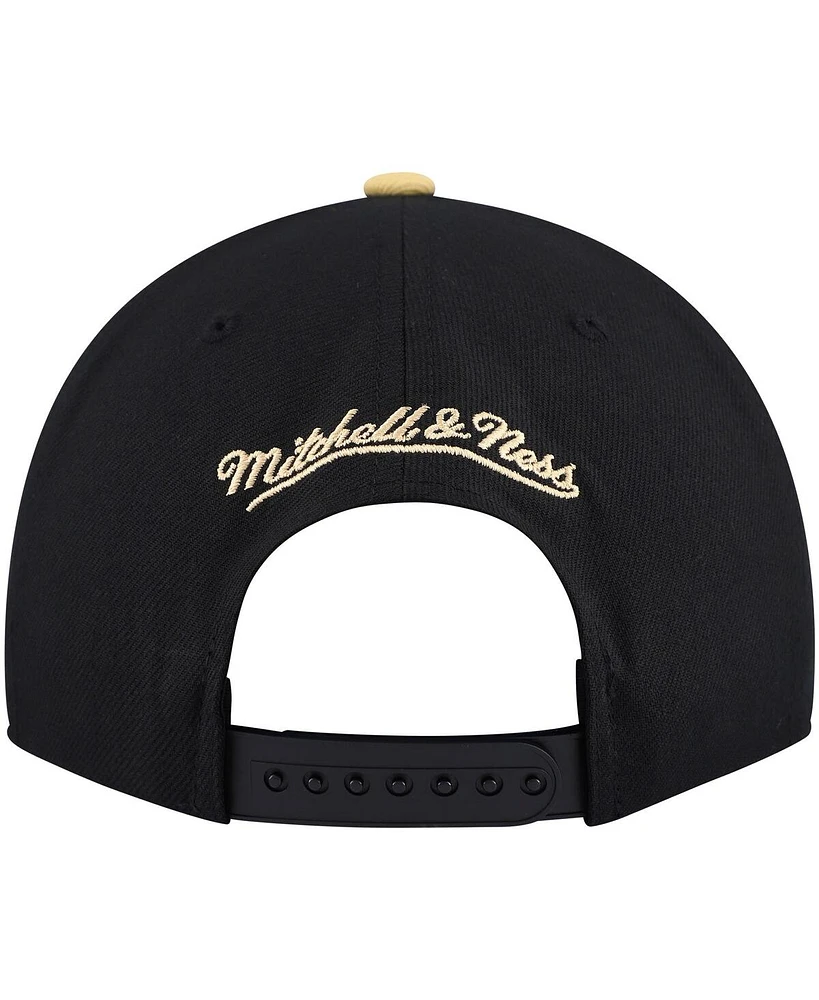 Mitchell & Ness Men's Black/Gold Purdue Boilermakers 2-Tone 2.0 Snapback Hat