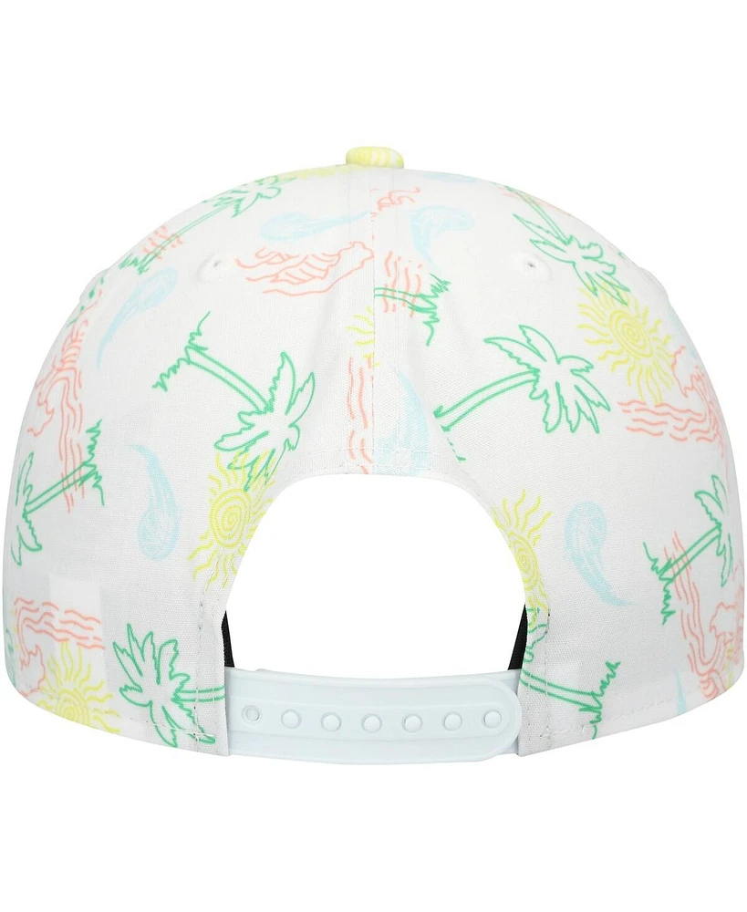 New Era Men's White Orlando Magic Palm Trees and Waves Golfer Adjustable Hat