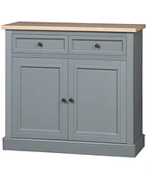 Homcom Buffet Cabinet with 2 Storage Drawers and Cabinet