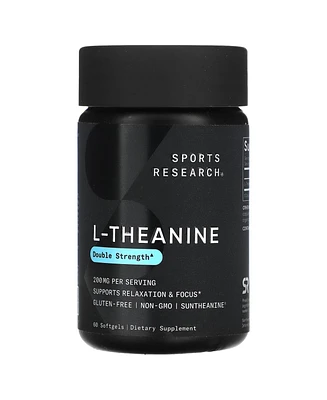 Sports Research L-theanine, 200 mg, 60 Softgels, Sports Nutrition Supplements