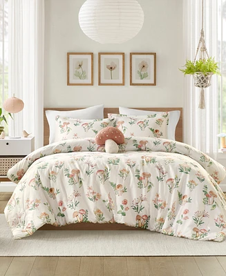 Intelligent Design Gwen Mushroom Garden 4-Pc. Comforter Set, Full/Queen
