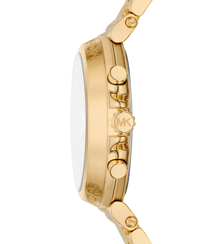 Michael Kors Women's Maren Chronograph Gold-Tone Stainless Steel Watch 40mm