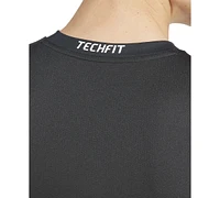 adidas Men's Fitted Crewneck Tech-Fit Compression T-Shirt
