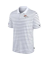 Nike Men's White Denver Broncos Sideline Lock Up Victory Performance Polo