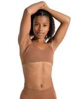 Capezio Women's Seamless Clear Back Bandeau Bra