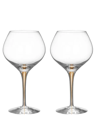 Orrefors Intermezzo Bouquet Stemware Set of 2