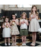 Hope & Henry Toddler Girls Sleeveless Bow Front Linen Sundress