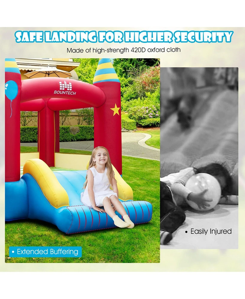 Slickblue Inflatable Kids Bounce Castle with 480W Blower