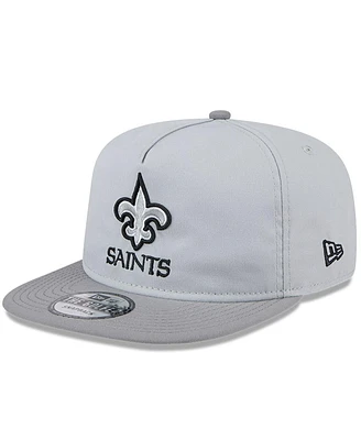 New Era Men's Gray New Orleans Saints 2024 Nfl Training Camp Golfer Snapback Hat