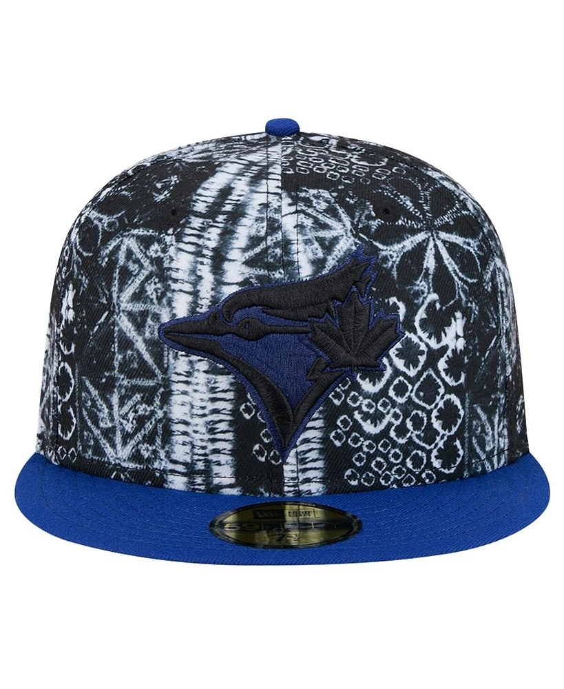 New Era Men's Black Toronto Blue Jays Sands 59FIFTY Fitted Hat