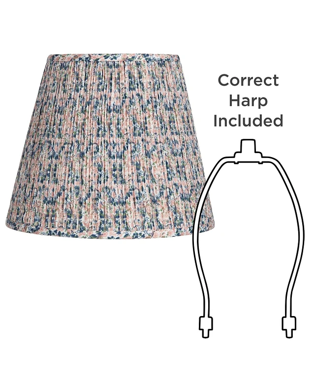 Fine Burlap Empire Lamp Shade - 6.5" Top X 15" Bottom X 10" High, Spider Fitting, Includes Harp & Finial