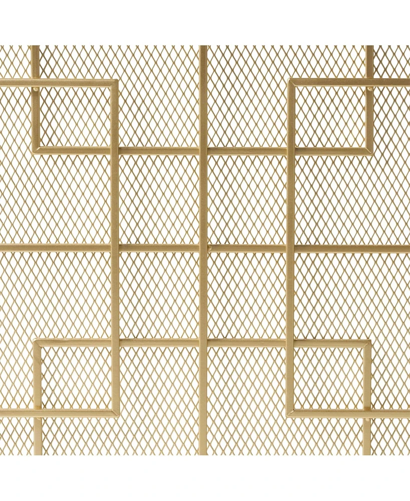 Dorothy Modern Single Panel Iron Fireplace Screen