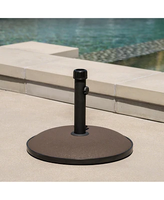 Concrete Umbrella Base With Iron Support Pole (33 Lbs)