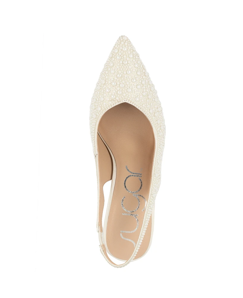 Sugar Women's Jaybird Embellished Slingback Pumps