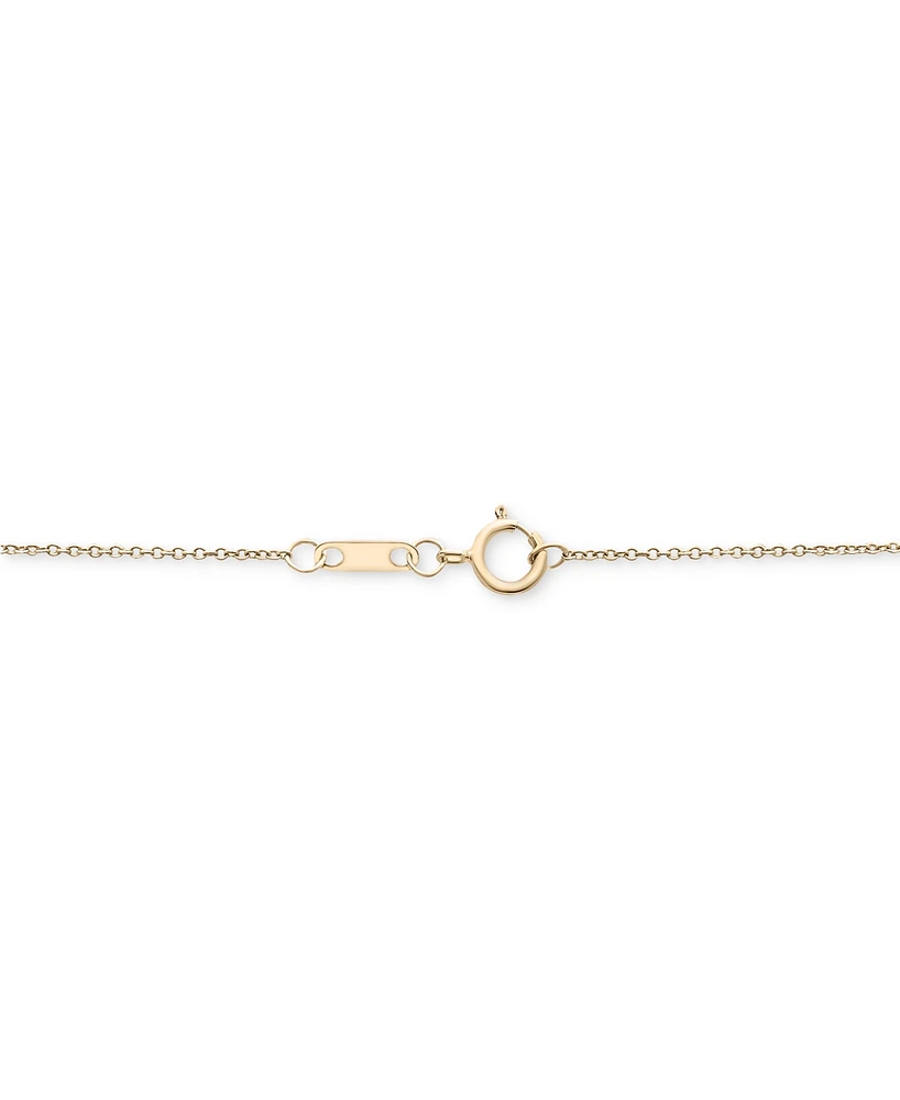Diamond Station Lariat Necklace (1/2 ct. t.w.) in 14k Gold, 15" + 2" extender, Created for Macy's