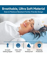 Guardmax King Waterproof Pillow Protector with Zipper (2 Pack)