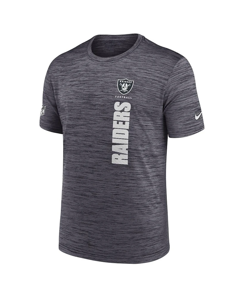 Nike Men's Black Las Vegas Raiders 2024 Sideline Velocity Performance T-Shirt