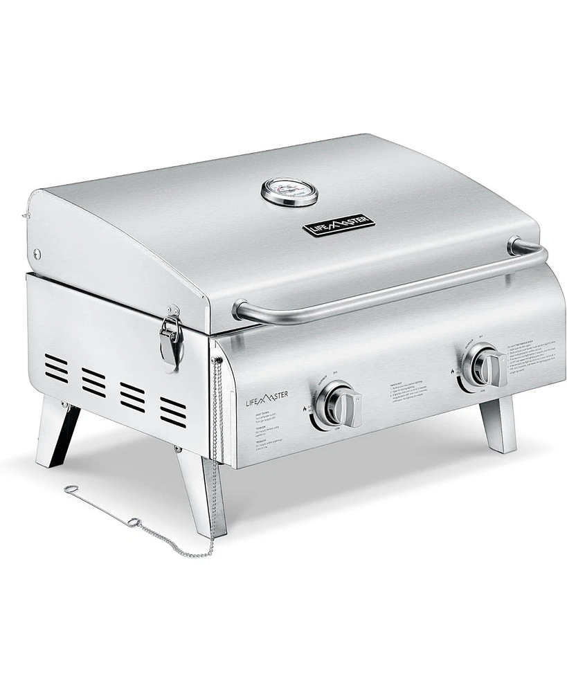 Bakken- Swiss Portable Stainless Steel Gas Grill