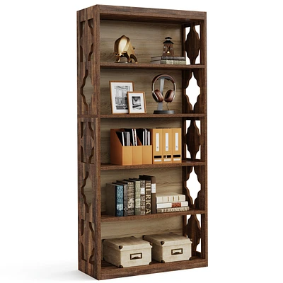 Tribesigns 6-Tier Bookcase, 70-Inch Tall Freestanding Bookshelf with Storage Shelves, Open Bookcase Wood Display Shelving Unit for Living Room Bedroom