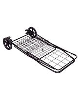 Folding Shopping Cart Jumbo Basket Grocery Laundry Travel w/ Swivel Wheels