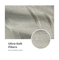 Cariloha Washcloth | Harbor Gray | 12"x12" | Turkish Cotton & Viscose Material Blend | Extra Smooth, Odor Resistant and Highly Absorbent