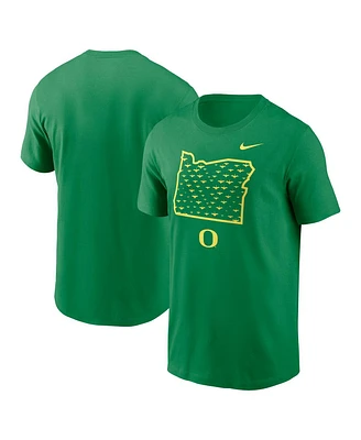 Nike Men's Green Oregon Ducks Campus State Shape T-Shirt