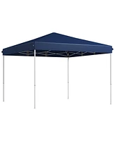 Outsunny 13' x 13' Pop Up Canopy Party with Adjustable Height Carry Bag for Patio, Gray