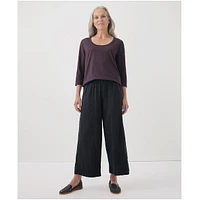 Pact Women's Organic Cotton Softspun Scoop Neck 3/4 Sleeve Tee