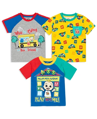 CoComelon Toddler Boys Jj 3 Pack T-Shirts to