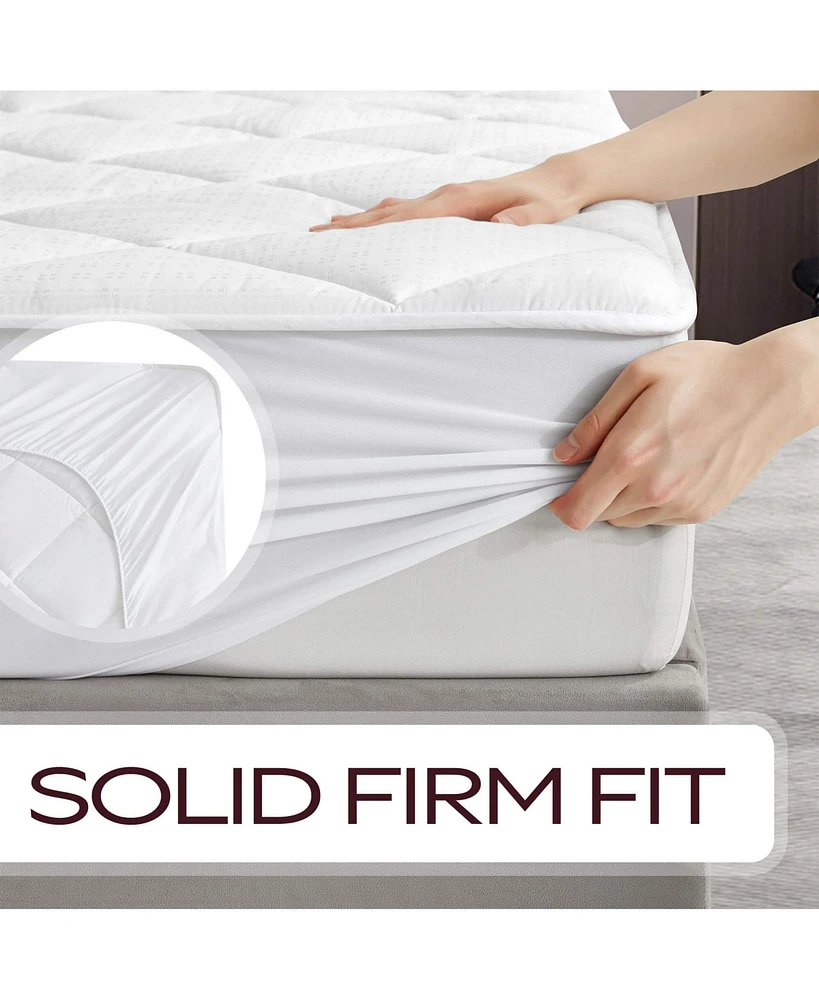 Maxi 100% Cotton Breathable Down Alternative Mattress Pad