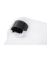 Iris Usa 106qt Weatherpro Wheeled Plastic Storage Bin with Seal Latching Lid and 6Buckles, Pull Handle 2Pk
