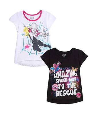 Spider-Man Girls Marvel 2 Pack T-Shirts