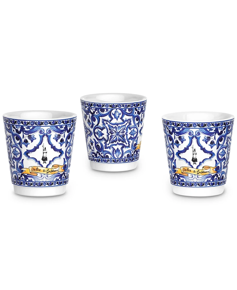 Bialetti Dolce & Gabanna Moka Set with 3 Cups and Silver-Tone Stirrers