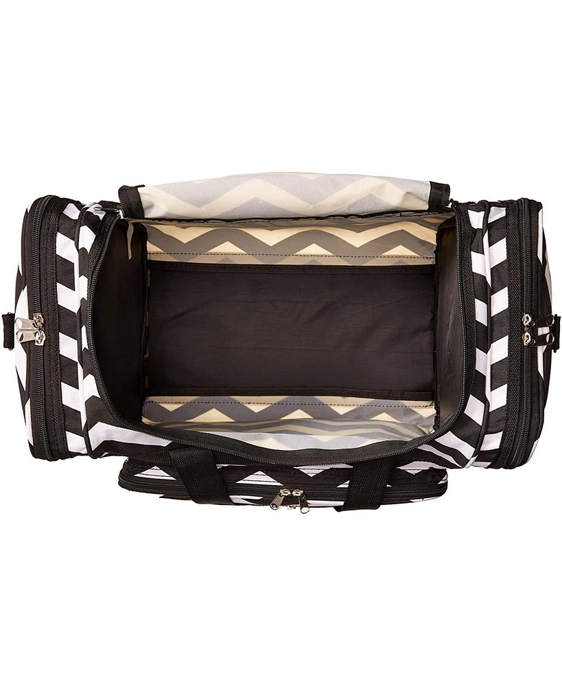 World Traveler Chevron 16-Inch Gym Bag Duffle