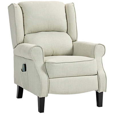 Vibration Massage Recliner Sofa with Heat and Footrest