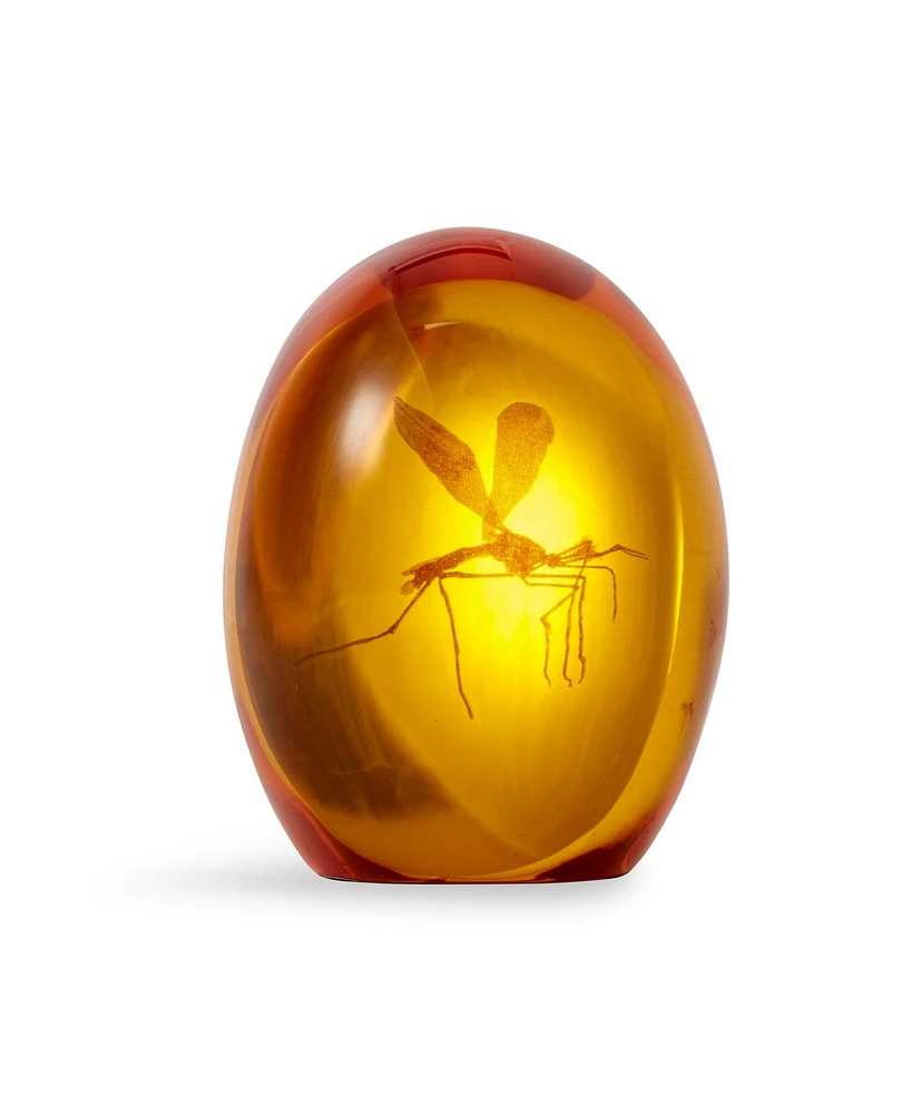 Jurassic Park Mosquito In Amber Resin Prop Replica | Official Jurassic Park Collectible Paper Weight | Measures 3 Inches Tall