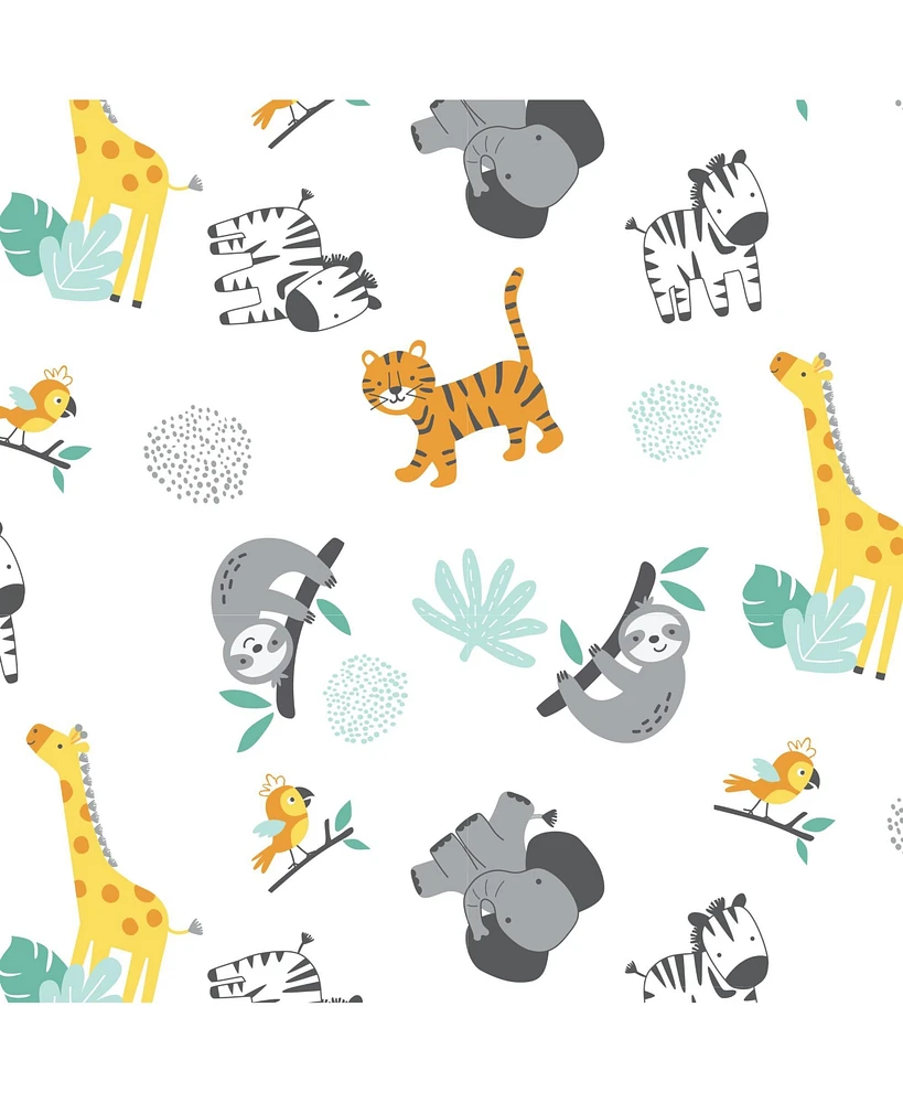Bedtime Originals Mighty Jungle Animals Baby/Infant/Toddler Fitted Crib Sheet