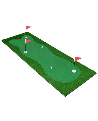 Golf Putting Green with Realistic Artificial Grass Turf