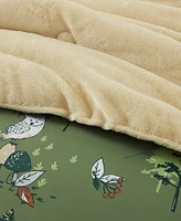 Intelligent Design Heath Forest Animals Plush Reversible 2-Pc. Comforter Set, Twin