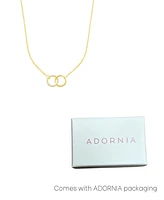 Adornia Adjustable Cubic Zirconia Pave Rings Necklace