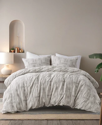 Ink+Ivy Cairo Jacquard 3-Pc. Duvet Cover Set, Full/Queen