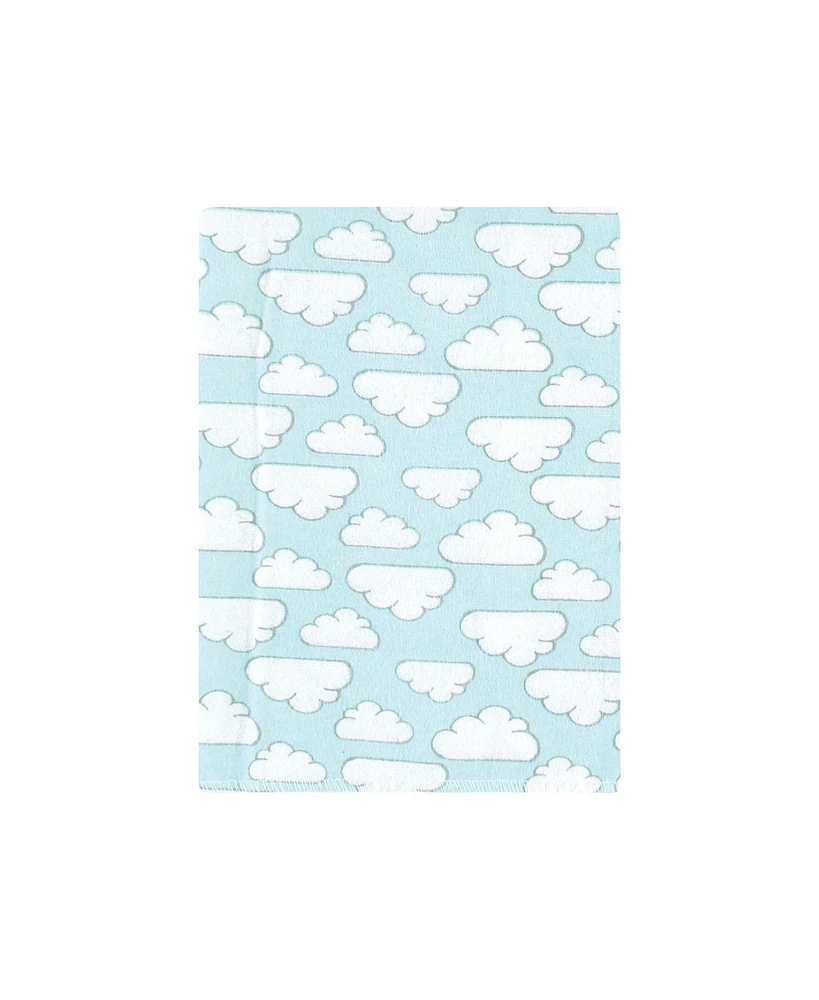 Hudson Baby Cotton Flannel Burp Cloths, 12-Pack