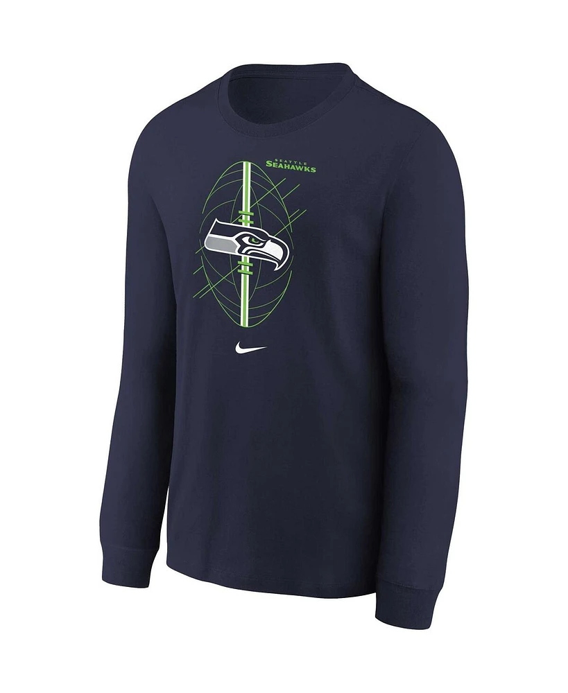 Nike Toddler College Navy Seattle Seahawks Icon Long Sleeve T-Shirt